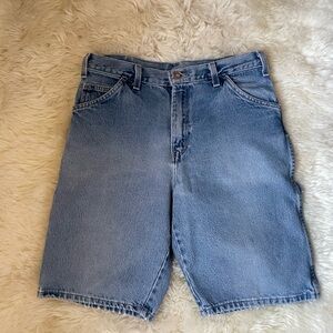 Vintage dickies light wash men's denim shorts / jorts